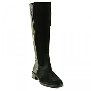 Dorking Tierra Negro Leather Suede