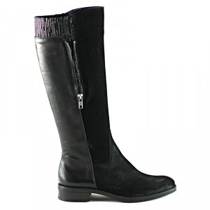 Dorking Tierra Negro Leather Suede