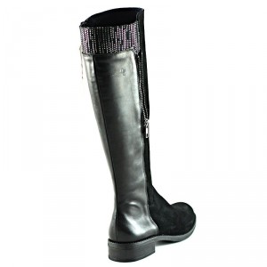 Dorking Tierra Negro Leather Suede