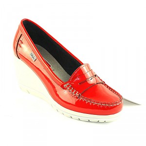 CallagHan Flor Rojo Patent Leather